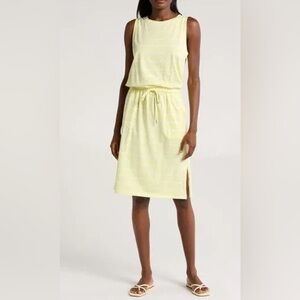 C&C California sleeveless cotton/ rayon dress with pockets size large NWT